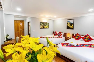 Phòng Deluxe Queen với hai giường cỡ Queen — Sapa Land Hotel